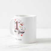 Personalized My First New Year Mug – Custom Name コーヒーマグカップ (正面左)