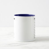 Personalized My Work Vocabulary Mug マグカップ (中央)