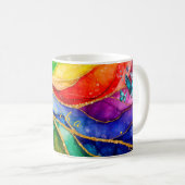 Personalized Mystic Butterfly Mug コーヒーマグカップ (正面右)