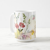 Personalized Mystic Butterfly Mug コーヒーマグカップ (正面左)