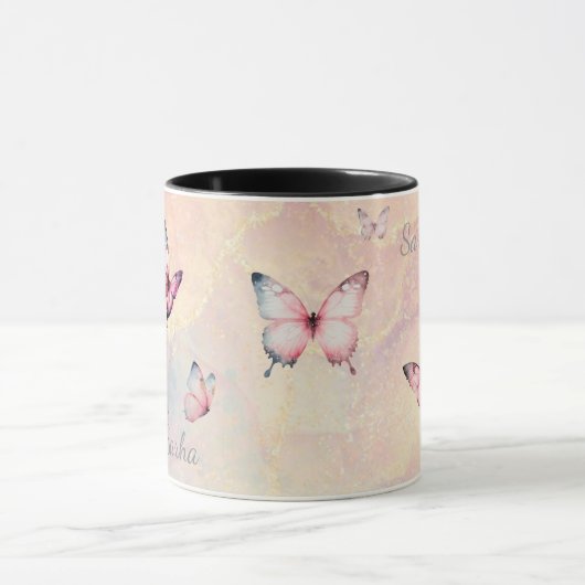 Personalized Mystic Butterfly MugMug マグカップ (中央)