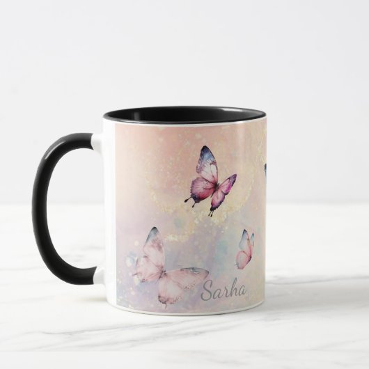 Personalized Mystic Butterfly MugMug マグカップ (左)