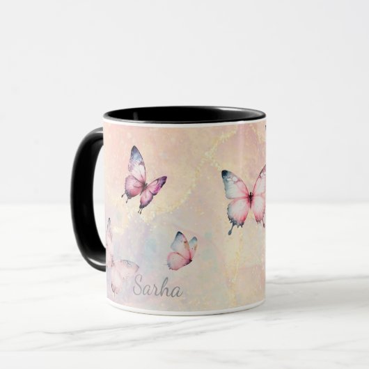 Personalized Mystic Butterfly MugMug マグカップ (正面左)