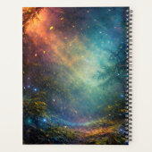 Personalized Mystical Beautiful Peacock in Forest プランナー手帳 (裏面)