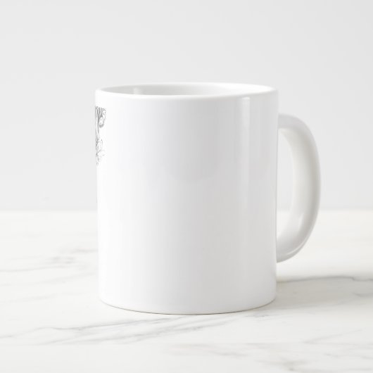 Personalized Mythological Phoenix Mug ジャンボコーヒーマグカップ (正面右)