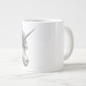 Personalized Mythological Unicorn Mug ジャンボコーヒーマグカップ (正面右)