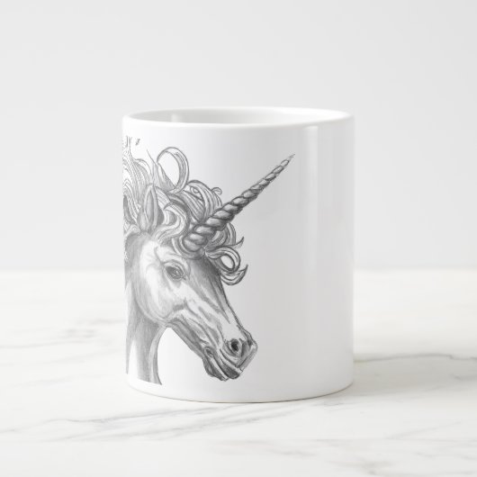 Personalized Mythological Unicorn Mug ジャンボコーヒーマグカップ (正面)