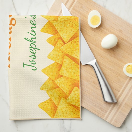 Personalized Nacho Average Cook Funny Tea Towel  キッチンタオル (四つ折り)