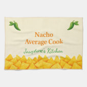Personalized Nacho Average Cook Funny Tea Towel  キッチンタオル (横)