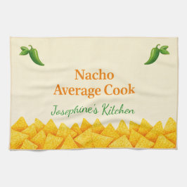 Personalized Nacho Average Cook Funny Tea Towel  キッチンタオル