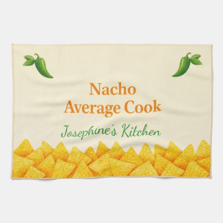 Personalized Nacho Average Cook Funny Tea Towel キッチンタオル