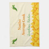 Personalized Nacho Average Cook Funny Tea Towel  キッチンタオル (縦)