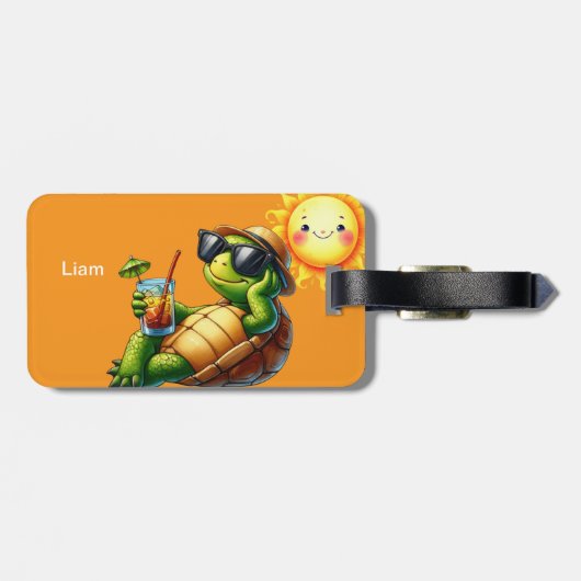 Personalized name ラゲッジタグ (裏面横)