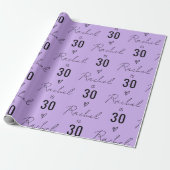 Personalized Name 10th 15th 20th 30 Birthday Gift ラッピングペーパー (アンロールド)