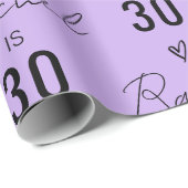 Personalized Name 10th 15th 20th 30 Birthday Gift ラッピングペーパー (ロールコーナー)
