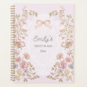Personalized Name 2026 Weekly Monthly Floral  プランナー手帳 (正面)