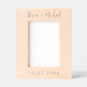 Personalized Name and Date Wedding レーザー彫刻フレーム (正面)