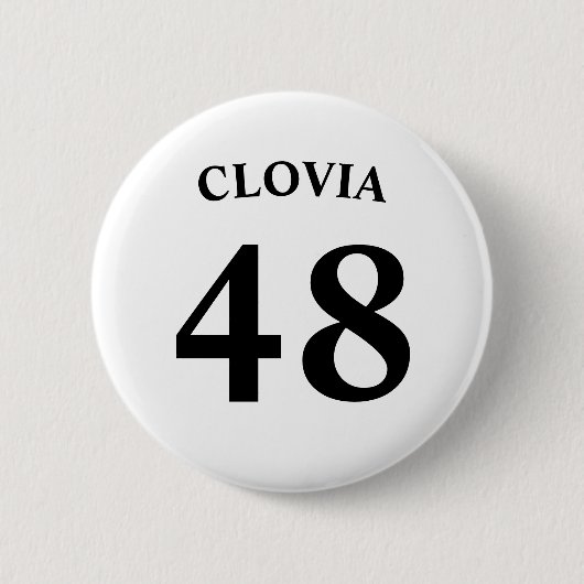 Personalized name and Jersey number 缶バッジ (正面)
