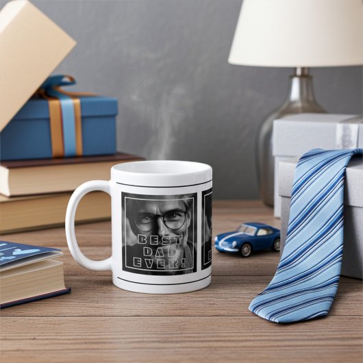 Personalized Name and Photo Father's Day コーヒーマグカップ