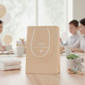 Personalized, NAME Baby Shower ミディアムペーパーバッグ
