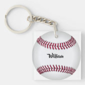Personalized Name Baseball キーホルダー (正面)