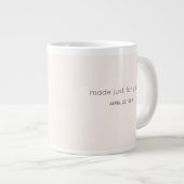 Personalized Name Birthday Coffee Mug for Her ジャンボコーヒーマグカップ (正面右)