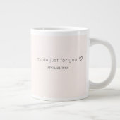 Personalized Name Birthday Coffee Mug for Her ジャンボコーヒーマグカップ (右)