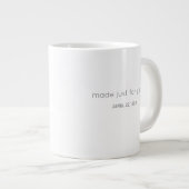 Personalized Name Birthday Coffee Mug for Him ジャンボコーヒーマグカップ (正面右)