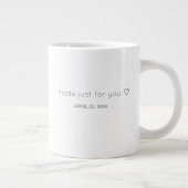 Personalized Name Birthday Coffee Mug for Him ジャンボコーヒーマグカップ (右)