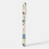 Personalized Name Blue Wildflowers iPhoneケース (右側面)