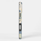 Personalized Name Blue Wildflowers iPhoneケース (右側面)