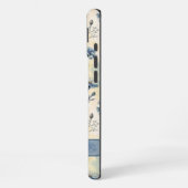 Personalized Name Blue Wildflowers iPhoneケース (左側面)