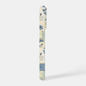Personalized Name Blue Wildflowers iPhoneケース (右側面)
