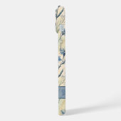 Personalized Name Blue Wildflowers iPhoneケース (左側面)