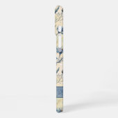 Personalized Name Blue Wildflowers iPhoneケース (左側面)