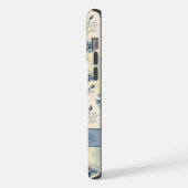 Personalized Name Blue Wildflowers iPhoneケース (左側面)