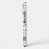 Personalized Name Blue Wildflowers iPhoneケース (左側面)