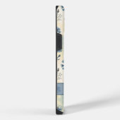 Personalized Name Blue Wildflowers iPhoneケース (右側面)