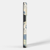 Personalized Name Blue Wildflowers iPhoneケース (右側面)