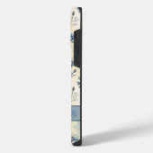 Personalized Name Blue Wildflowers iPhoneケース (左側面)