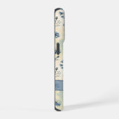 Personalized Name Blue Wildflowers iPhoneケース (右側面)