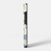 Personalized Name Blue Wildflowers iPhoneケース (左側面)