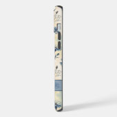 Personalized Name Blue Wildflowers iPhoneケース (左側面)