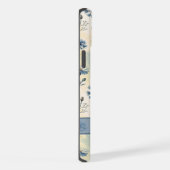 Personalized Name Blue Wildflowers iPhoneケース (右側面)
