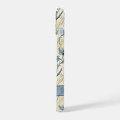 Personalized Name Blue Wildflowers iPhone 15ケース (左側面)
