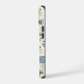Personalized Name Blue Wildflowers iPhone 15ケース (左側面)