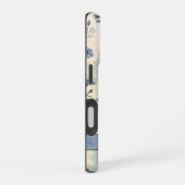 Personalized Name Blue Wildflowers iPhone 16ケース (右側面)