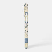 Personalized Name Blue Wildflowers iPhone 16ケース (左側面)