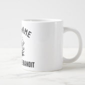 Personalized Name Brush Bass Hunter ジャンボコーヒーマグカップ (右)