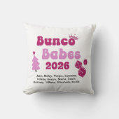 Personalized Name Bunco Babes  クッション (正面)